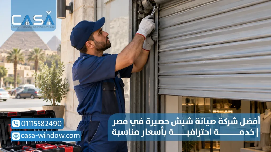 أفضل شركة صيانة شيش حصيرة في مصر خدمة احترافية بأسعار مناسبة