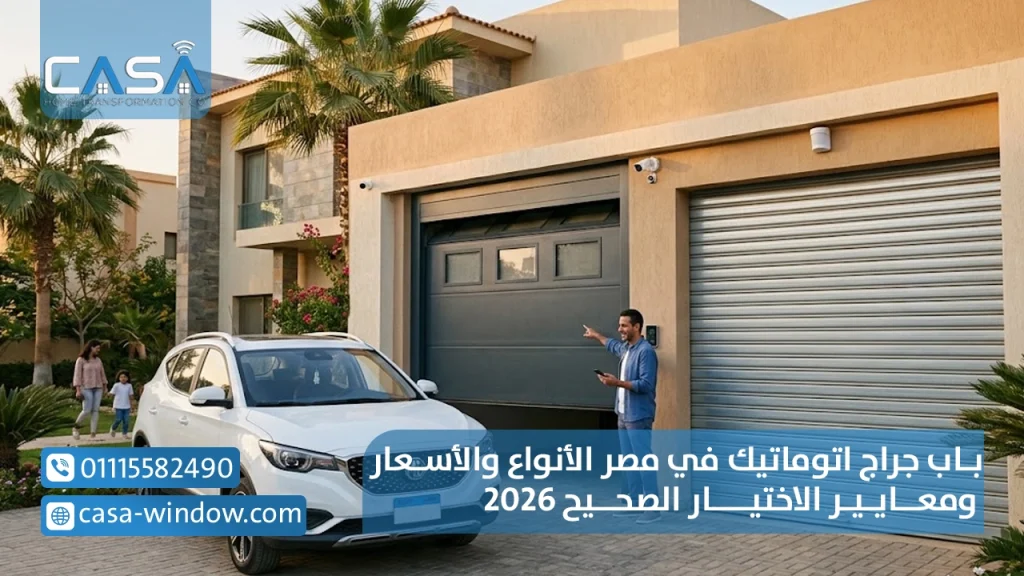 باب جراج اتوماتيك في مصر الأنواع والأسعار ومعايير الاختيار الصحيح 2026