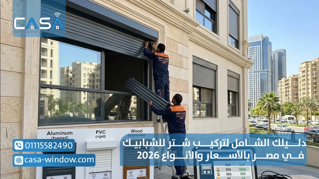 دليلك الشامل لتركيب شتر للشبابيك في مصر بالأسعار والأنواع