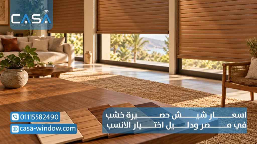 اسعار شيش حصيرة خشب في مصر ودليل اختيار الانسب